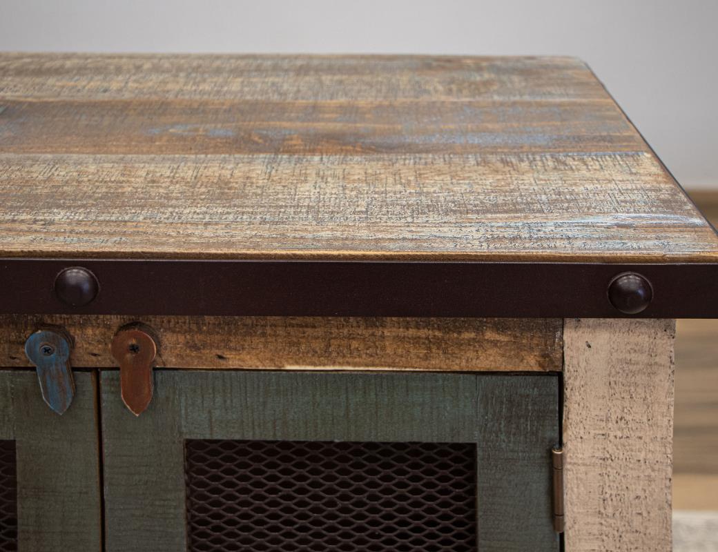 6 Iron Mesh Door 71" Console