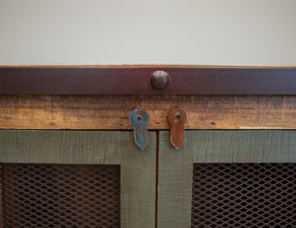 6 Iron Mesh Door 71" Console