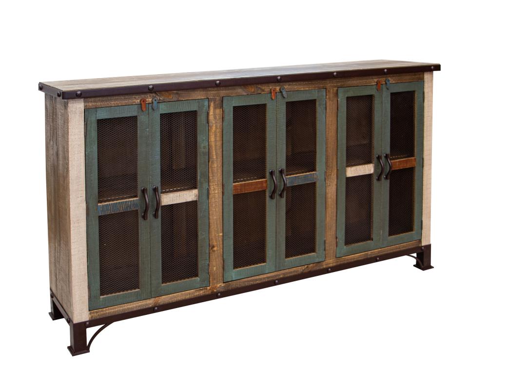 6 Iron Mesh Door 71" Console