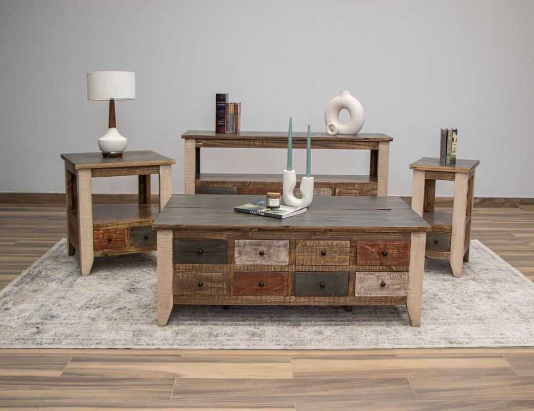 8 Drawer Sofa Table