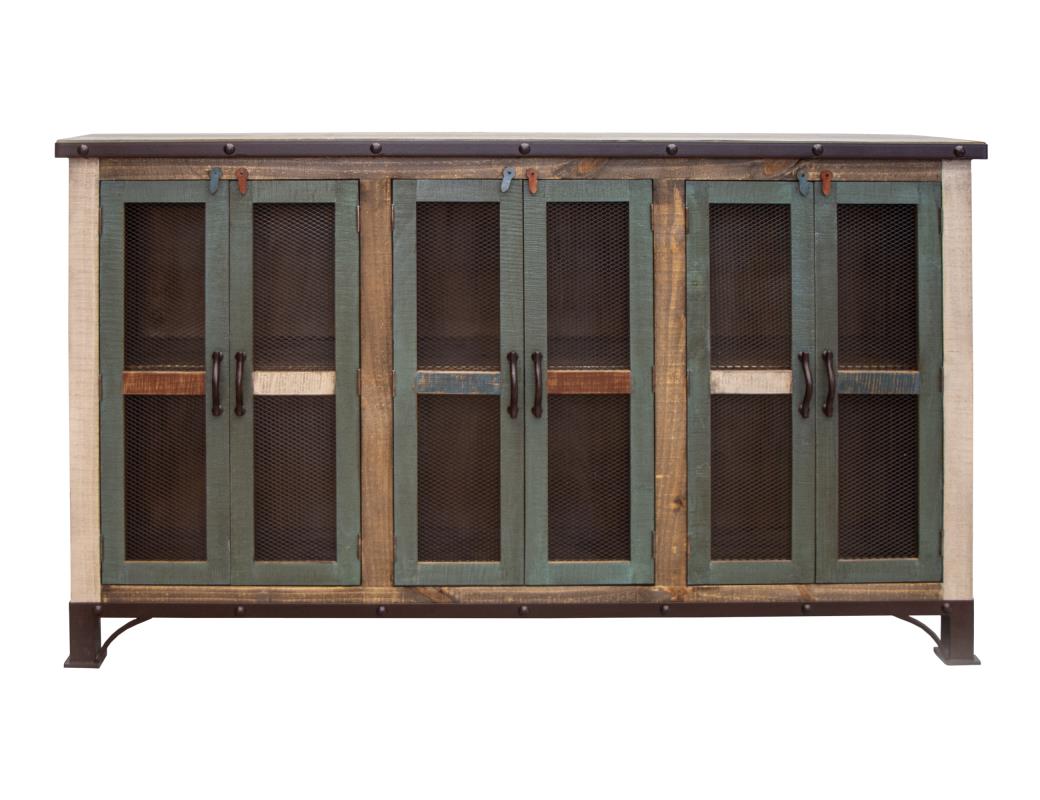 6 Iron Mesh Door 71" Console