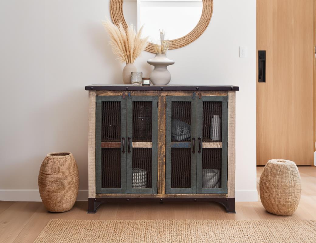 4 Iron Mesh Door 48" Console