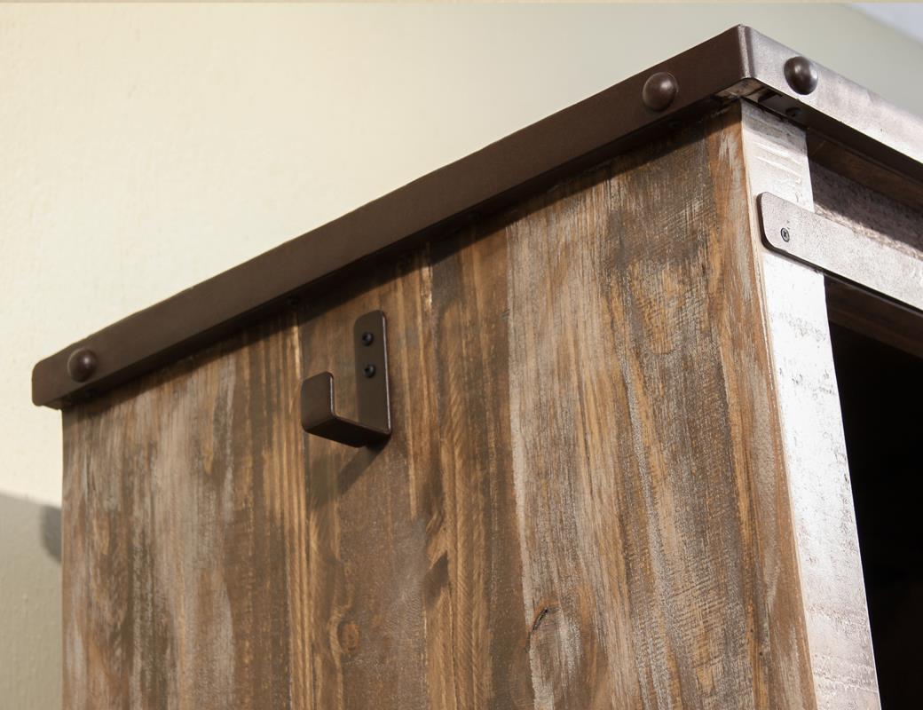 2 Drawer, 1 Sliding Door, 1 Mirror Door Armoire