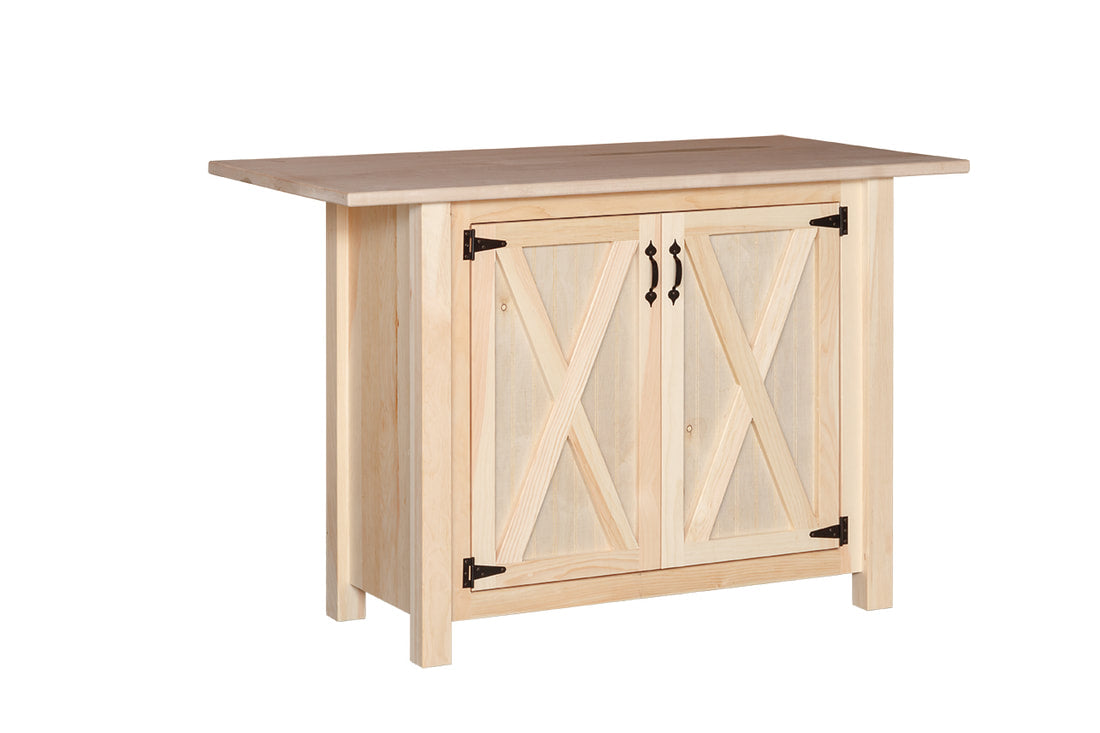 Barn Door Kitchen Island