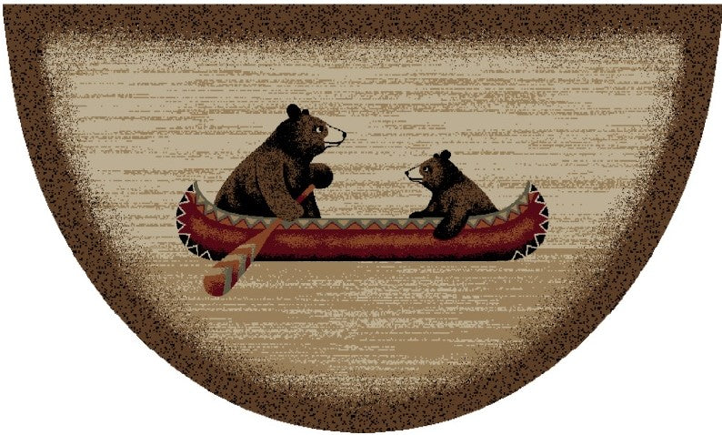 Bear Canoe Rug