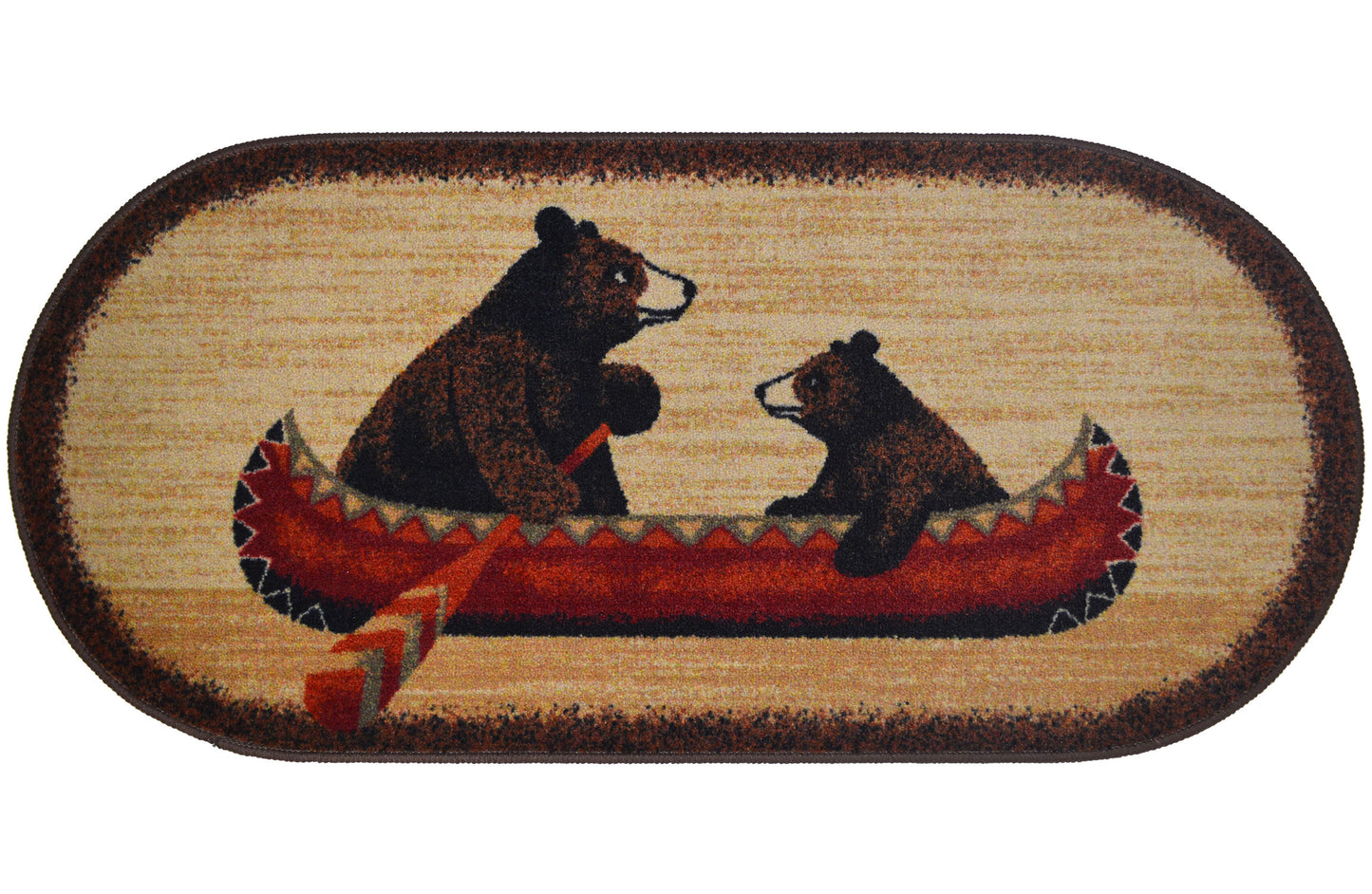 Bear Canoe Rug