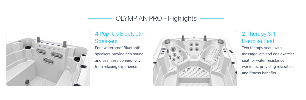 Olympian Pro Swim Spa with Turbine System