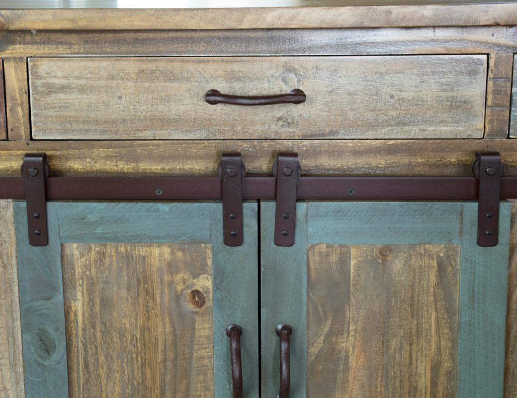 3 Drawer, 2 Sliding Doors, 4 Mesh Doors Kitchen Island