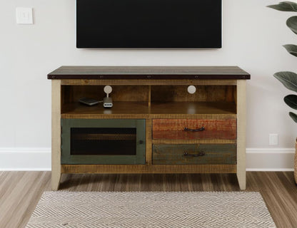 2 Drawer, 1 Door 52" TV Stand