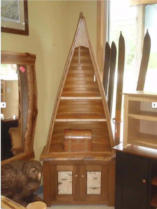 Custom Canoe Bookcase